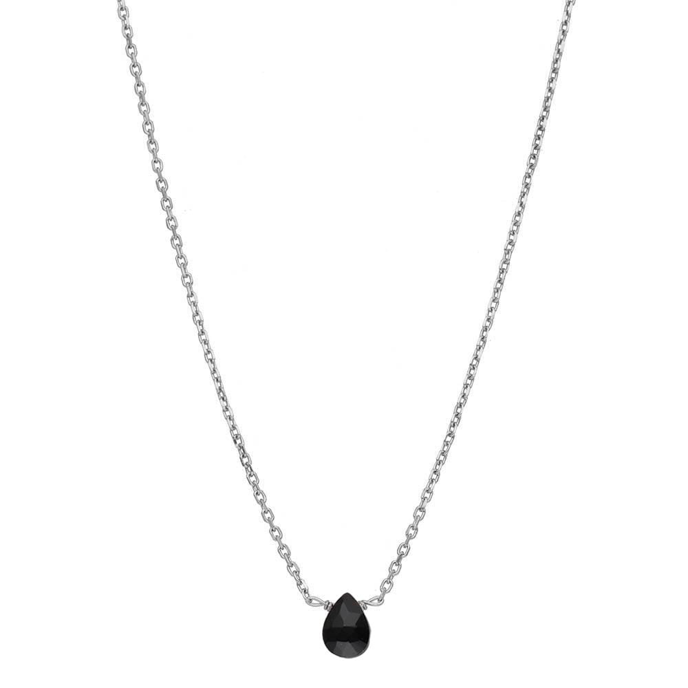 Naszyjnik srebrny z onyksem MINI